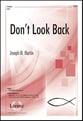 Don't Look Back SATB choral sheet music cover